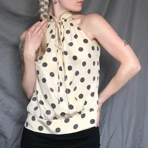 DKNY Silk Polka Dot Blouse